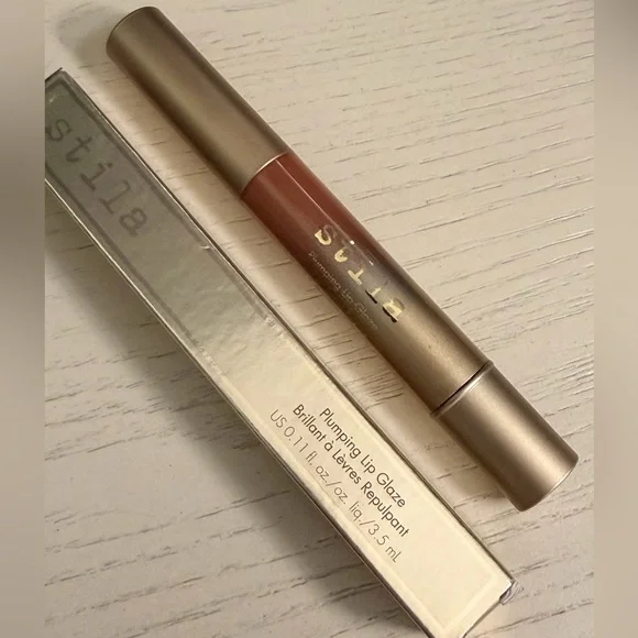 NEW ✨ Stila Plumping High-Shine Lip Glaze in Cinnamon (Set of 2) - Picture 5 of 6